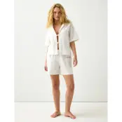 Lindex Pyjama Shorts - White - XL