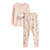 Lindex Pyjama Shoulder Flounce Rosa