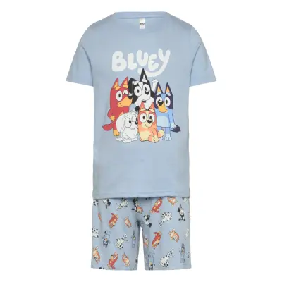 Lindex Pyjama Tee Shorts Bluey Multi/patterned