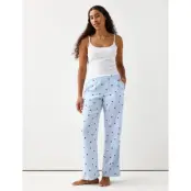 Lindex Pyjama Trousers Light Woven - Blue - S
