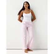 Lindex Pyjama Trousers Light Woven - Pink - S