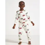 Lindex Pyjamas Fire Trucks Working V - Cream - 98/104