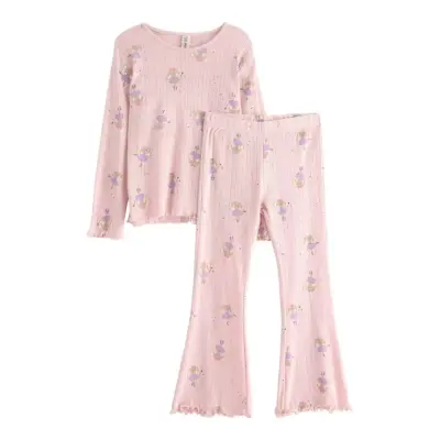 Lindex Pyjamas Pointelle Flare Rosa
