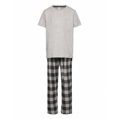 Lindex Pyjamas Set Check Trs Multi/patterned