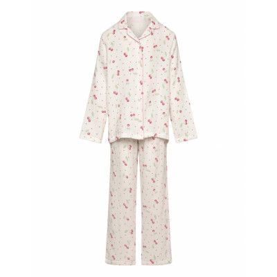 Lindex Pyjamas Set Gauze Aop Multi/patterned