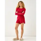 Lindex Pyjamas Set Pointelle With Let - Red - S