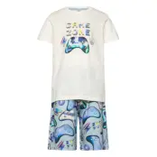 Lindex Pyjamas T Shirt Shorts Gaming Multi/patterned