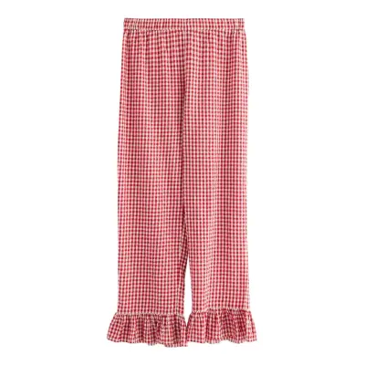 Lindex Pyjamasbyxor I Bäckebölja Röd