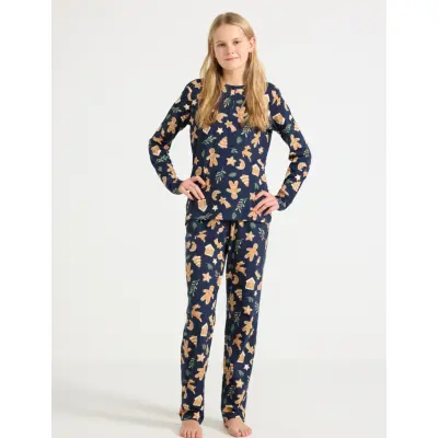 Lindex Pyjamasset - Navy - 128