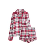 Lindex Pyjamassæt I Fløjl Multi/patterned