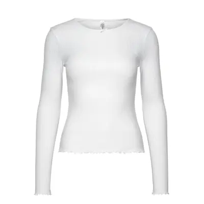 Lindex Pyjamaströja I Pointelle Vit