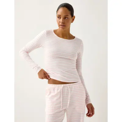 Lindex Top Pyjama Long Sleeve Jersey - Pink - M