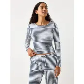 Lindex Top Pyjama Long Sleeve Jersey - White - XXL