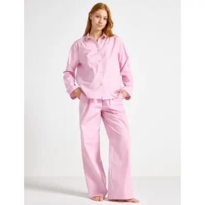 Lindex Trouser Poplin - Pink - XL