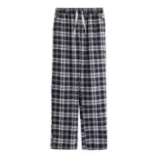 Lindex Trousers Pyjama Flannel Marinblå