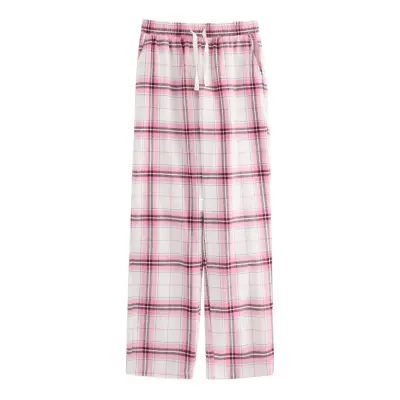 Lindex Trousers Pyjama Flannel Rosa