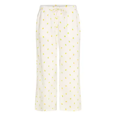 Lindex Pyjamasbyxor I Bäckebölja Vit