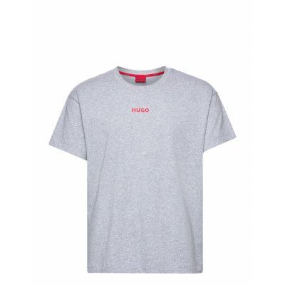 Linked T-Shirt *Villkorat Erbjudande T-shirts Pyjama Tops Grå HUGO