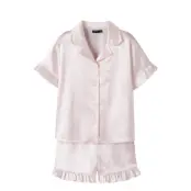 LMTD Nlfnighty Ss Shorts Pyjamas Set - Pink - 170-176