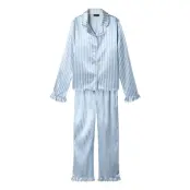 LMTD Nlfnightystripes Pyjamas Set - Blue - 146-152