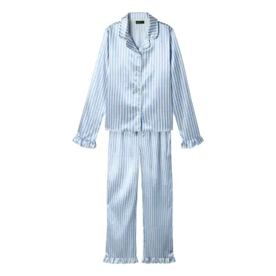 LMTD Nlfnightystripes Pyjamas Set - Blue - 170-176