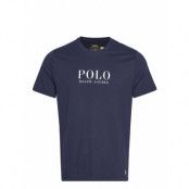 Logo Cotton Jersey Sleep Shirt Underwear Night & Loungewear Pyjama Tops Navy Polo Ralph Lauren Underwear