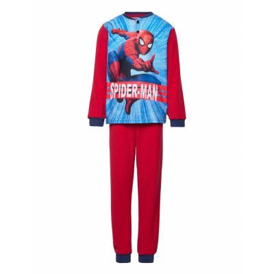 Long Pyjama In Box Pyjamas Set Röd Spider-man