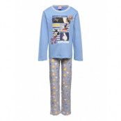 Long Pyjama Pyjamas Set Blå Mickey Mouse