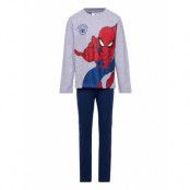 Long Pyjama *Villkorat Erbjudande Pyjamas Set Blå Spider-man