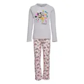 Long Pyjama Pyjamas Set Grå Disney