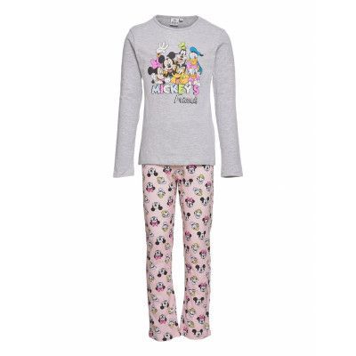 Long Pyjama Pyjamas Set Grå Disney