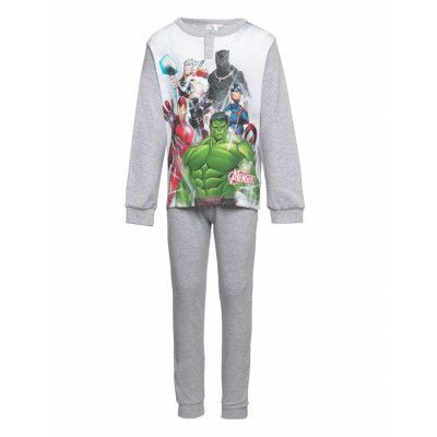 Long Pyjama Pyjamas Set Grey Marvel