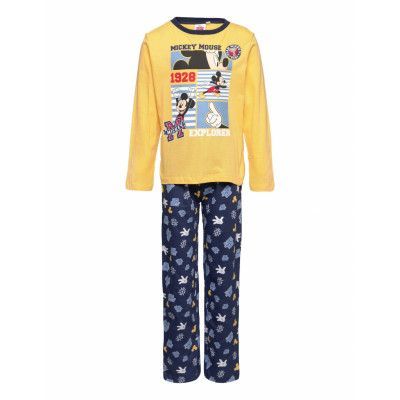 Long Pyjama Pyjamas Set Gul Mickey Mouse