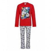 Long Pyjama Pyjamas Set Röd Disney