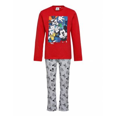 Long Pyjama Pyjamas Set Röd Disney