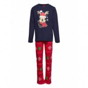 Long Pyjamas Pyjamas Set Marinblå *Villkorat Erbjudande Mickey Mouse