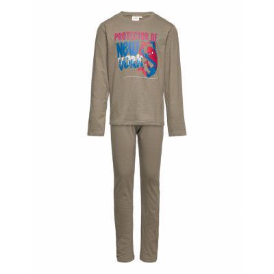 Long Pyjamas Pyjamas Set Khaki Green Spider-man