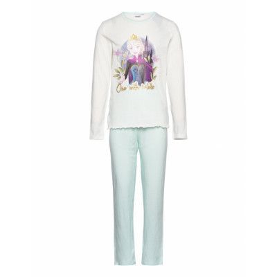 Long Pyjamas *Villkorat Erbjudande Pyjamas Set Multi/mönstrad Frost