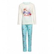 Long Pyjamas *Villkorat Erbjudande Pyjamas Set Multi/mönstrad Frost