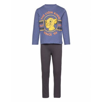 Long Pyjamas *Villkorat Erbjudande Pyjamas Set Multi/mönstrad Løvernes Konge