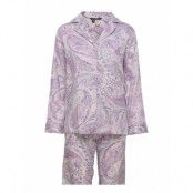 Lrl Grand Estate Long Sl. Pj Set Pyjamas Multi/mönstrad Lauren Ralph Lauren Homewear