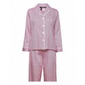 Lrl L/S Notch Collar Pj Set Pyjamas Rosa *Villkorat Erbjudande Lauren Ralph Lauren Homewear