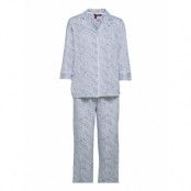 Lrl His Shirt Long Pant Pj Set Pink Stripe Pyjamas Blå Lauren Ralph Lauren Homewear