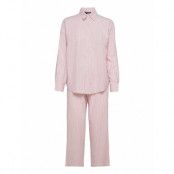 Lrl Notch Collar Long Pant Pj Set 3/4 Blue Paisley Pyjamas Rosa Lauren Ralph Lauren Homewear
