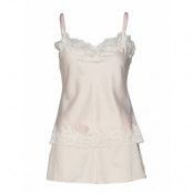 Lrl Signature Lace Cami Top Set Pyjamas Vit Lauren Ralph Lauren Homewear