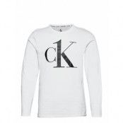 L/S Crew Neck Underwear Night & Loungewear Pyjama Tops Vit Calvin Klein