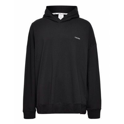 L/S Hoodie Underwear Night & Loungewear Pyjama Tops Svart Calvin Klein