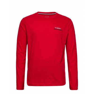 Ls Pant Jersey Set *Villkorat Erbjudande Pyjamas Röd Tommy Hilfiger