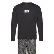 Calvin Klein L/S Pant Set Svart