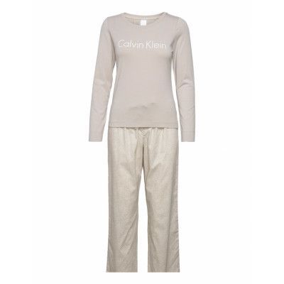 L/S Pant Set Pyjamas Grå Calvin Klein